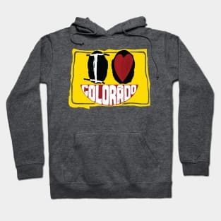 I Love Colorado Smiling Happy Face Hoodie